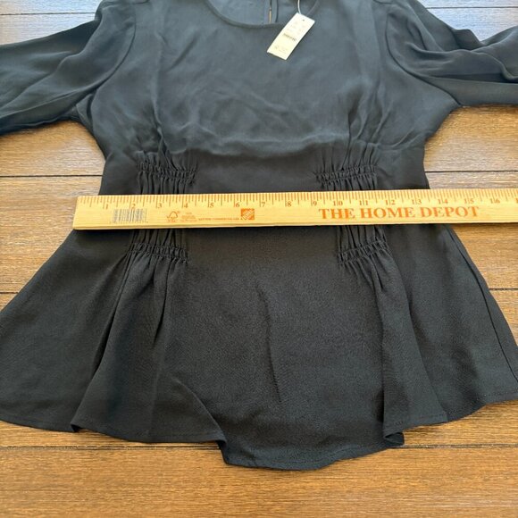 J. Crew Shirred-waist top in viscose crepe Size 2 - Picture 9 of 12